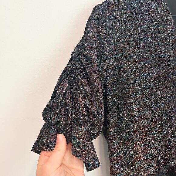 Elliatt Multi Color Sparkle Swing Dress Black Size M - Picture 3 of 7